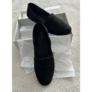 Style & Co Nixine Womens Faux Suede Flat Slip On Shoe Black US Size 10M